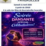 Soir&eacute;e dansante sp&eacute;cial c&eacute;libataires Bournainville-Faverolels - Comit&eacute; des f&ecirc;tes de Bournainville-Faverolles